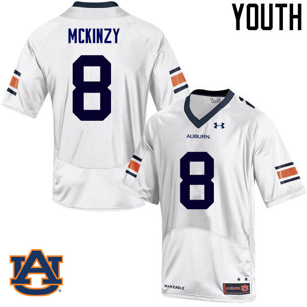 Youth Auburn Tigers #8 Cassanova McKinzy College Football Jerseys Sale-White
